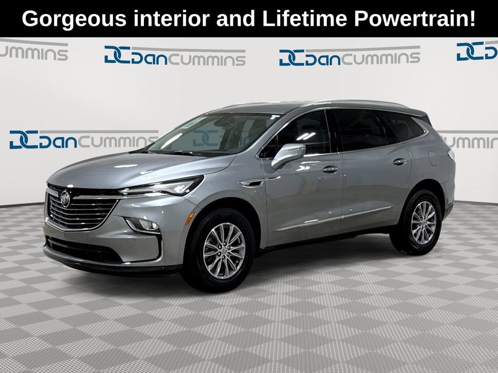 2024 Buick Enclave Essence in Moonstone Gray Metallic — front three-quarter view