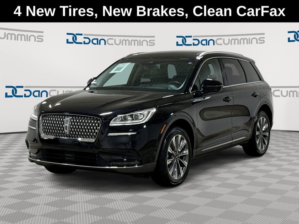 2021 Lincoln Corsair Reserve in Black — front three-quarter view