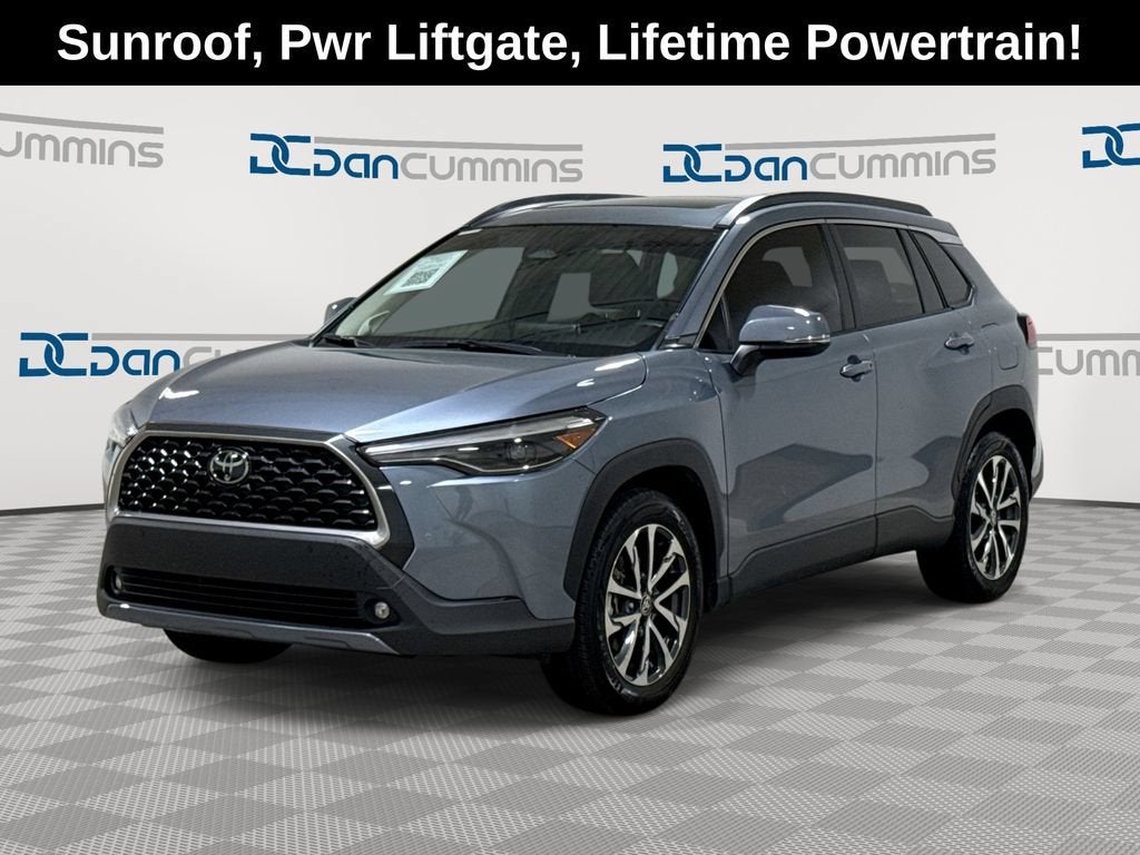 2024 Toyota Corolla Cross XLE in Gray — front three-quarter view