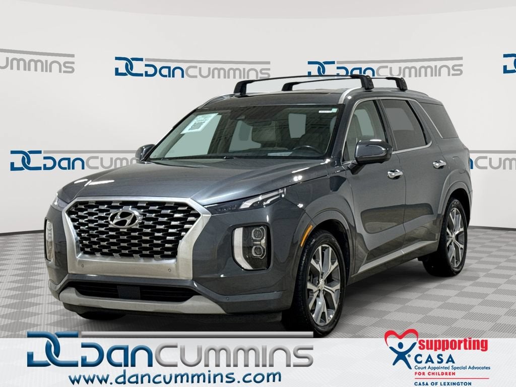 2021 Hyundai Palisade Limited in Gray — front three-quarter view