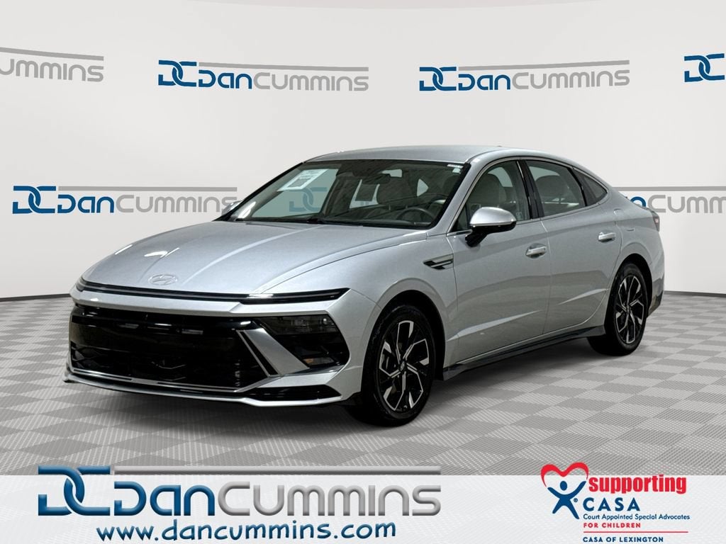 2024 Hyundai Sonata SEL in Silver — front three-quarter view