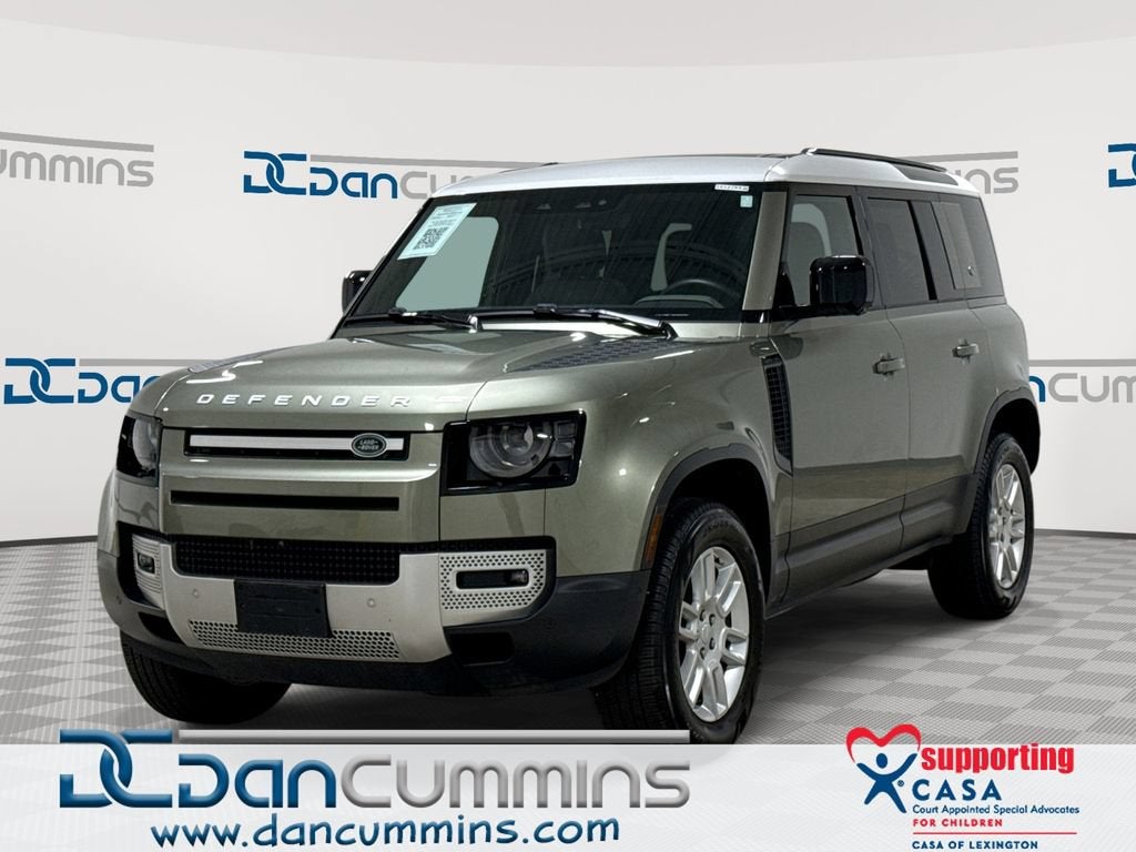 2024 Land Rover Defender S in Green — front three-quarter view